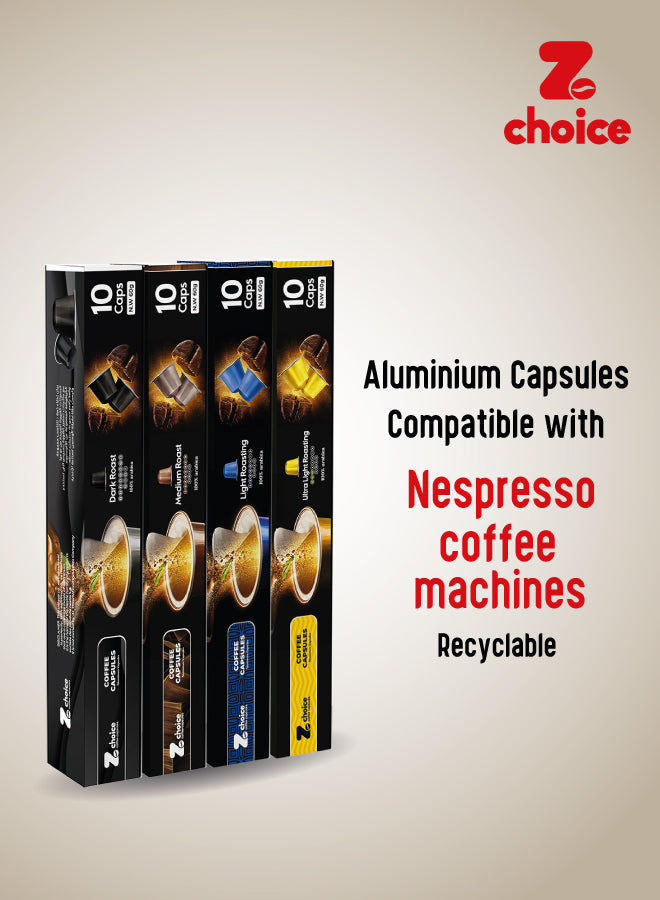 Special Offer - 80 Coffee Capsules Dark, Medium, Light and Ultra-Light Roast
